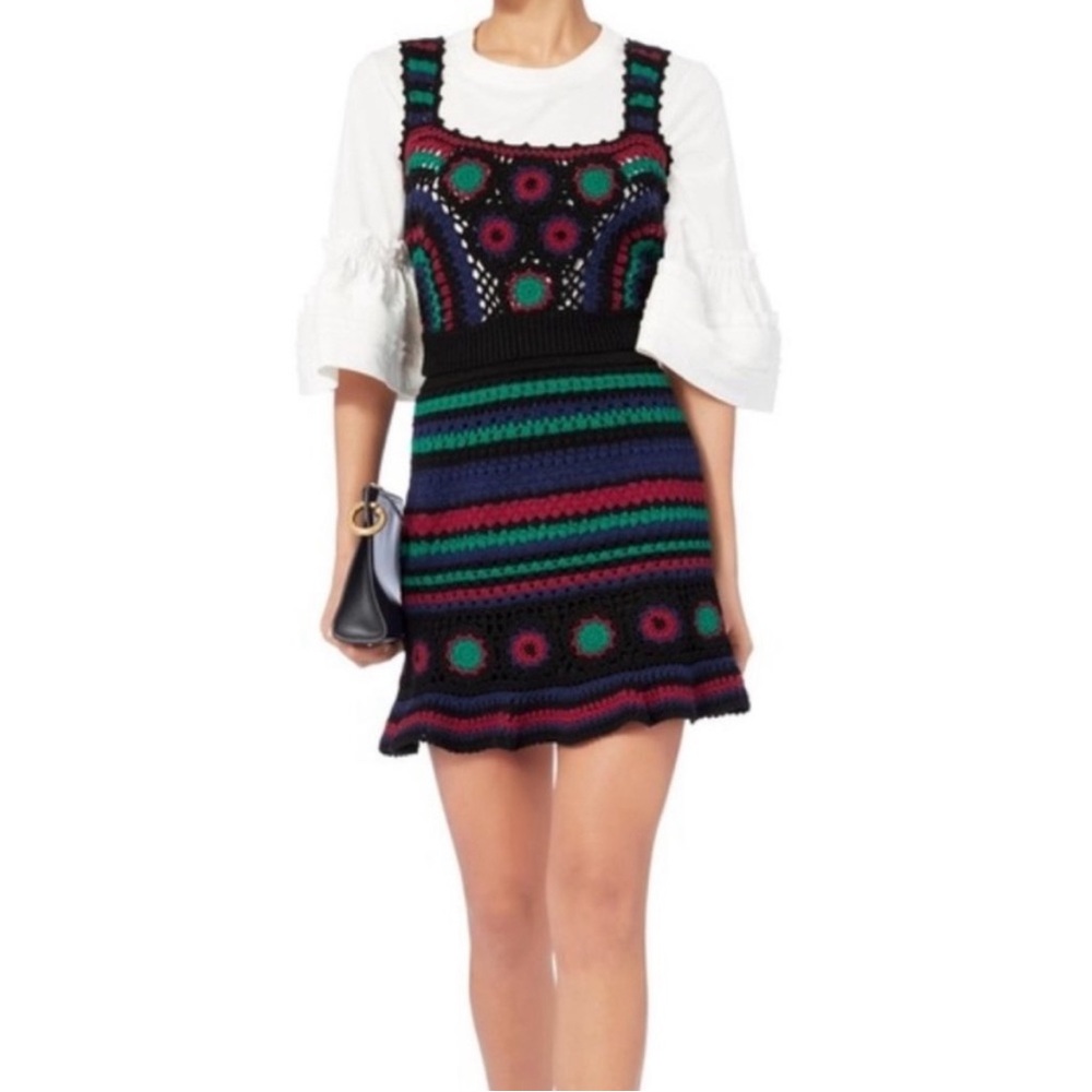 NWT Crochet Knit Dress - Adam Selman